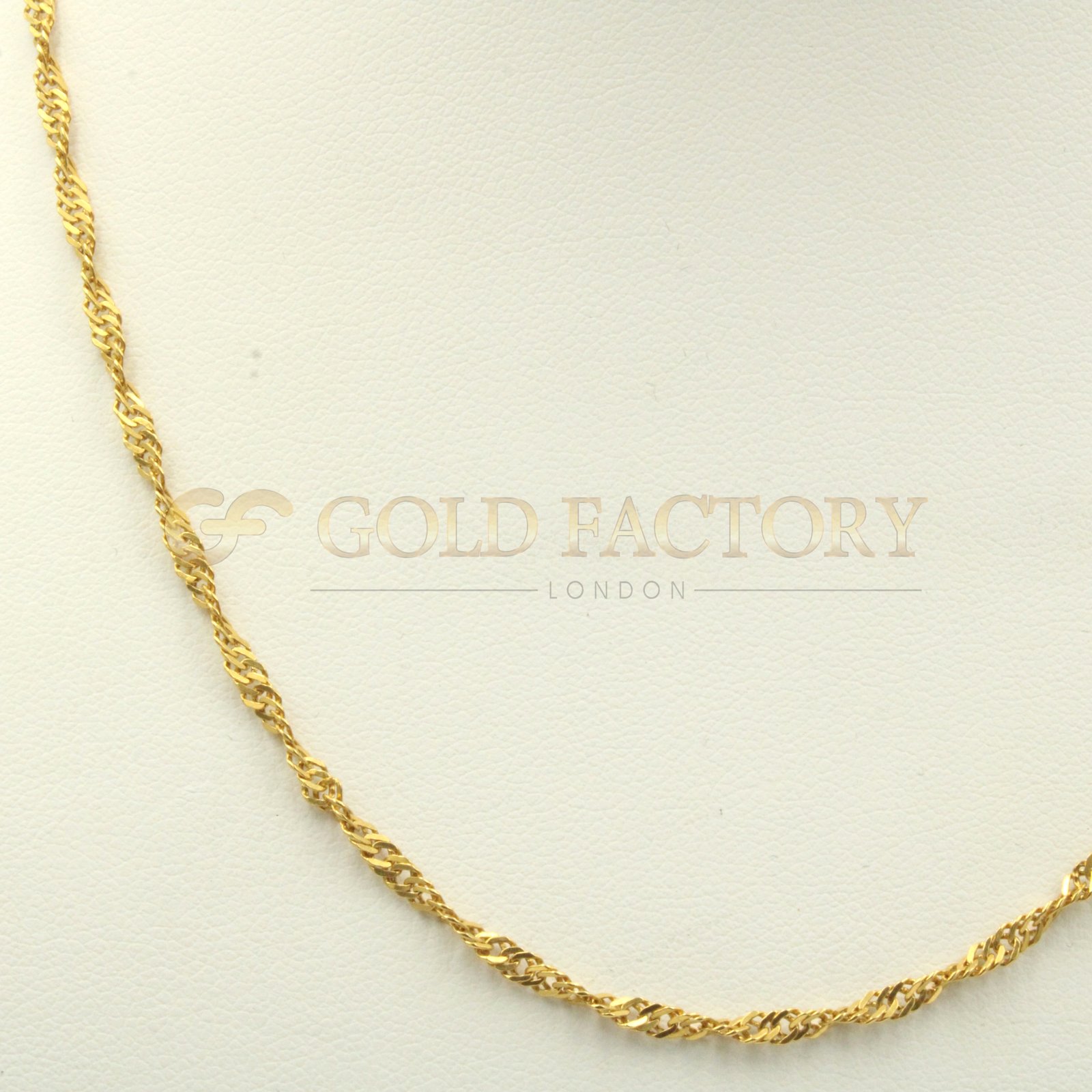 Buy Online Beautiful Ct Gold Ripple Chain Goldfactory Co Uk