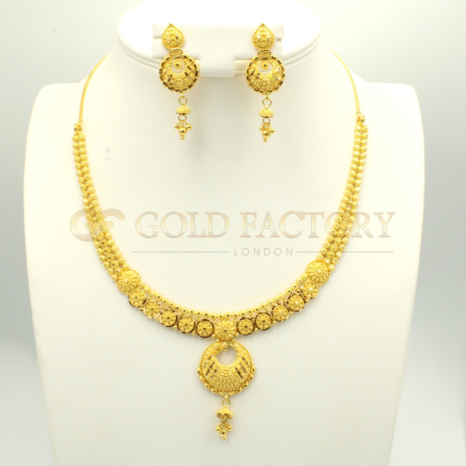 Buy Online 22ct Gold Necklace Set GoldFactory Co Uk