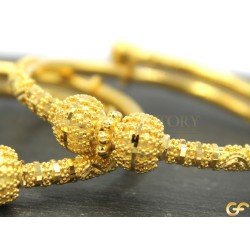 Double Ball Style Adjustable Baby Bangle/Kara