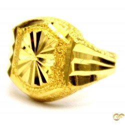 Star Lazer Cut Design with Double Border Style Baby Ring