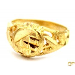 Three-Quarter Crosses Design Baby Ring