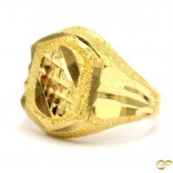 Crossing Panel with Double Border Style Baby Ring