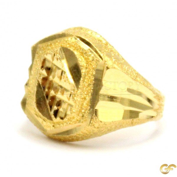 Crossing Panel with Double Border Style Baby Ring