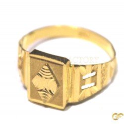 Diamond Shape Lazer Cut Baby Ring