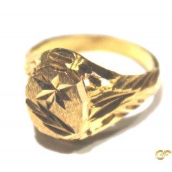 Beautiful Diamond Cut and Stone Finish Baby Ring