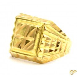 Highly Polished Baby Ring with Window Style Design