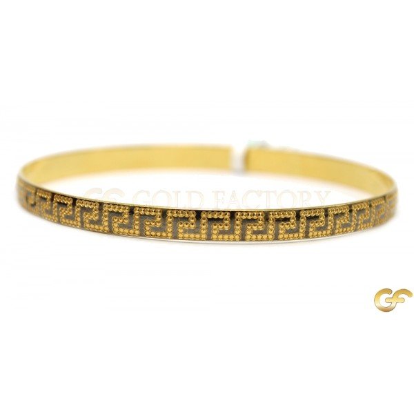 Pretty Single Greek Key Bangle