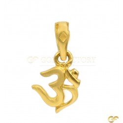 Beautiful Om Pendant with Dual Finishing