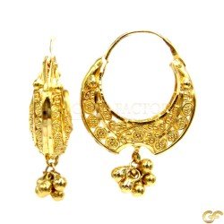 22ct Gold Basket Hoops