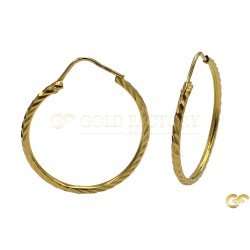 Stunning Lazer Cut Design Hoops with Defined Edges