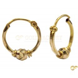 Beautiful Hoops with Single Ball Style Design