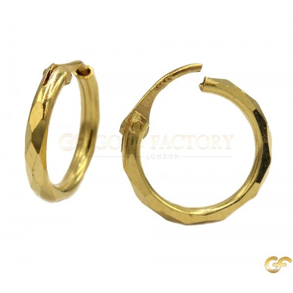 Lovely Snake Cut Design Hoops