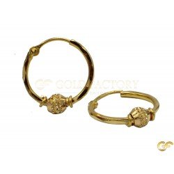 Lovely Hoops with Ball Design