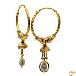 Beautiful Two Toned Drop Earrings