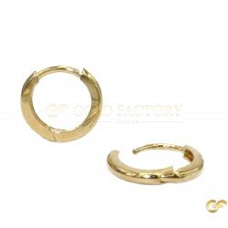 Minimalist Small Stamped 916 Hoops