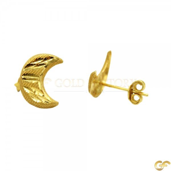 Beautiful Moon Shape Studs