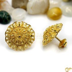 Attractive Round Traditional Style Tops/Studs