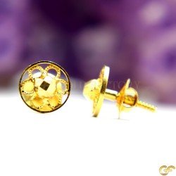 Dynamic Raised Centre Floral Design Studs