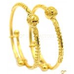 Ball Style Detailed Adjustable Baby Bangle/Kara