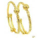 Ball Style Detailed Adjustable Baby Bangle/Kara