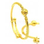 Ball Style Detailed Adjustable Baby Bangle/Kara