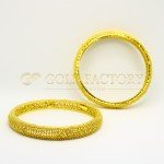 Beautiful Single 22ct Gold Ornate Bangle