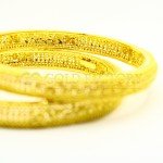 Beautiful Single 22ct Gold Ornate Bangle