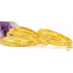 Lovely 22ct Gold Wave Design Set of Bangles