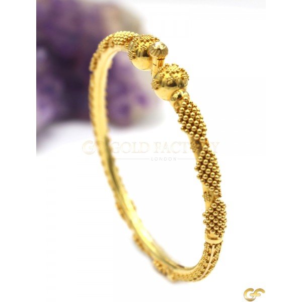 Pretty Single Gokhroo Style Screw Bangle