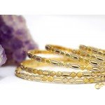 Set of 6 Two Toned 22ct Gold Bangles