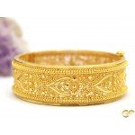 22ct Screw wide Bangle