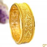 22ct Screw wide Bangle