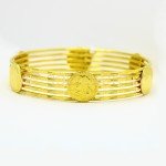 22ct Yellow Gold Bangle with Coins