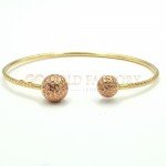 Lovely Yellow and Rose Gold Bangle