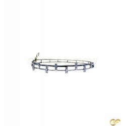 Lovely White Metal Bangle Bracelet