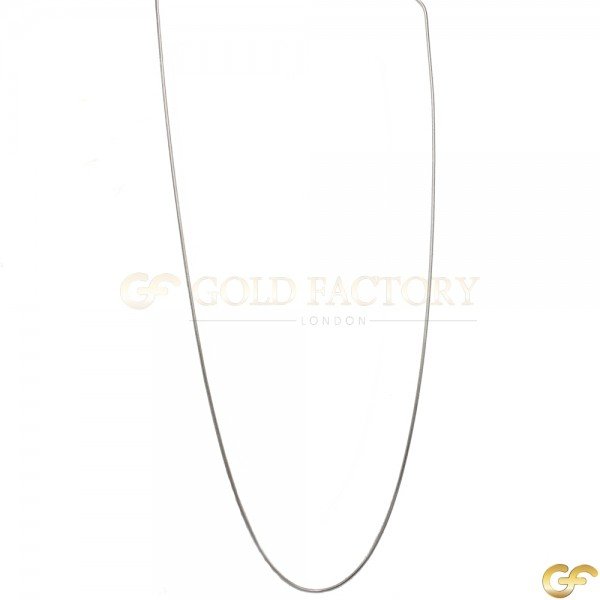 Sleek White Snake Chain