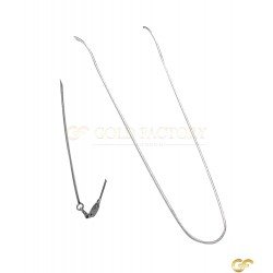 Beautiful Reflective Cocoon Style Lovely White Metal Chain