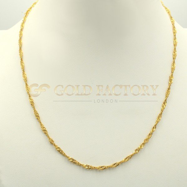 Beautiful 22ct Gold Ripple Chain