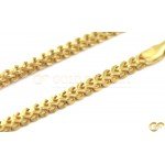 Flat Foxtail 22ct Yellow Gold Chain