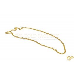 Luxurious Beautiful Yellow Metal Ripple Chain