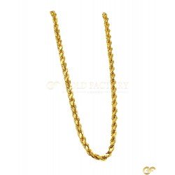 Solid Beautiful Yellow Metal Rope Chain