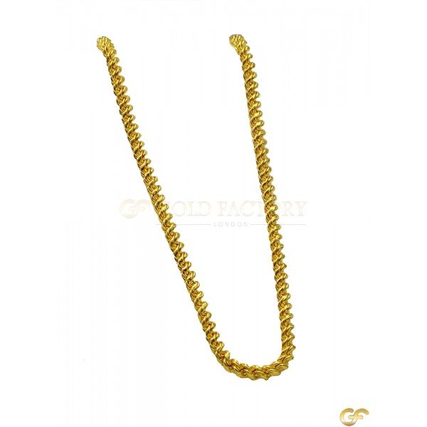 Elaborate Rope Style 22ct Yellow Gold Chain