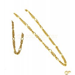 22ct Yellow Gold Figaro Style Chain