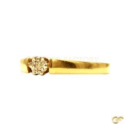 9ct Solitaire Diamond Ring