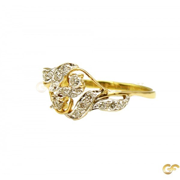 18ct Yellow Diamond Ring