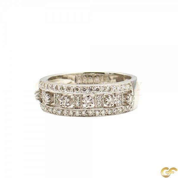 14ct White Gold Diamond Ring