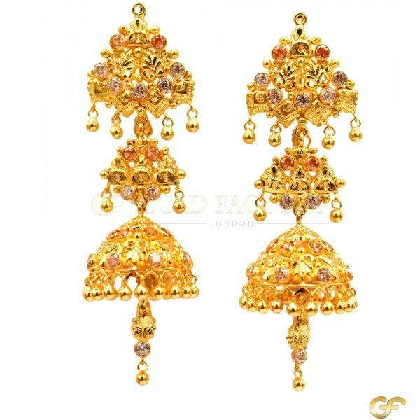 Stunning Tiered Drop Earrings