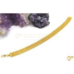 Alluring Weave Style 22ct Yellow Metal Bracelet