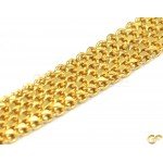 Alluring Weave Style 22ct Yellow Metal Bracelet