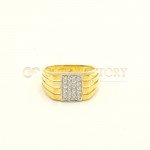 9ct Yellow Gold Gents Ring